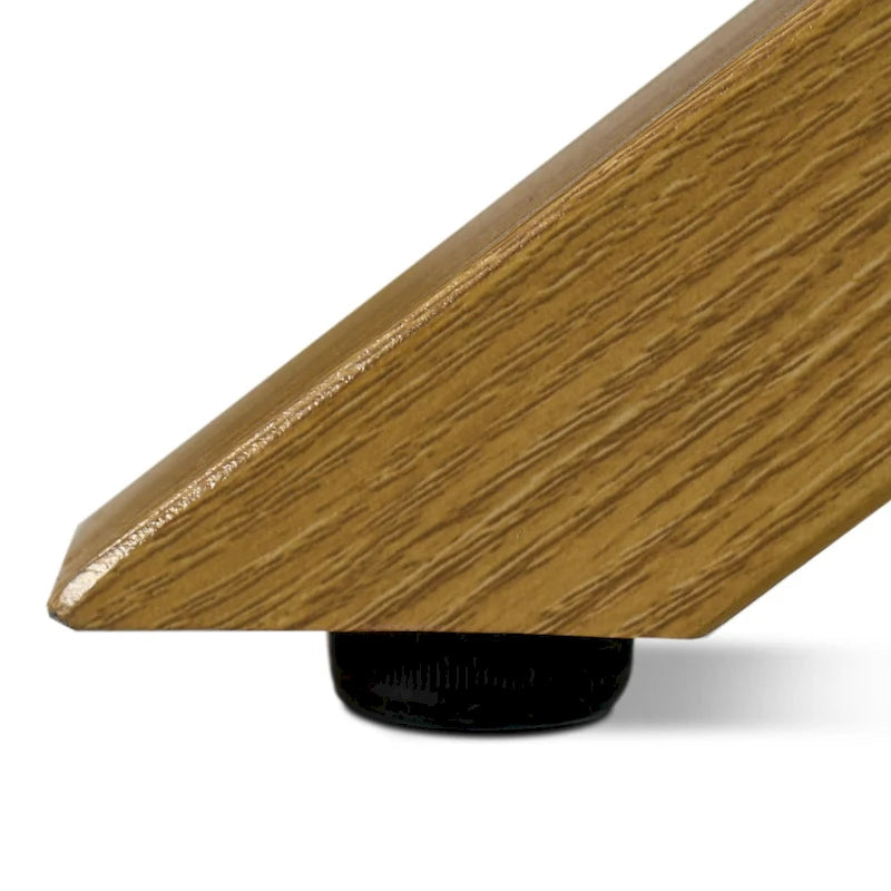 Brown Round Glass Dining Table, Mid-Century Style, Seats 2–4