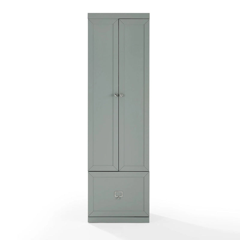 Armário despenseiro convertível cinzento, unidade individual – 12.5" x 22" x 74"
