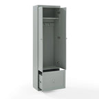Armário despenseiro convertível cinzento, unidade individual – 12.5" x 22" x 74"