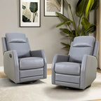Draaibare fauteuil met hoge rugleuning in grijs/teal/kameel marineblauw/rood/chocoladebruin, set van 2