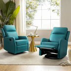 Draaibare fauteuil met hoge rugleuning in grijs/teal/kameel marineblauw/rood/chocoladebruin, set van 2