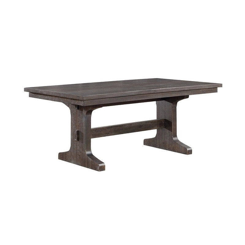 Brown Rustic Extendable Dining Table, Seats up to 8