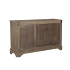 Credenza a 3 ante in legno massello intagliato marrone